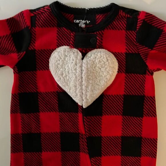 🛍Cute Little Girls Fleece Sleeper size 3 Months 🛍 - Picture 2 of 6